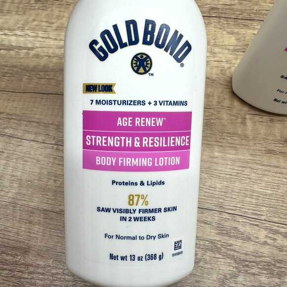 LOT OF 4 Gold Bond Age Renew Strength & Resilience Body Firming Lotion 13 oz NEW - Picture 3 of 7
